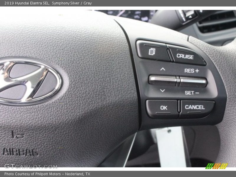 Symphony Silver / Gray 2019 Hyundai Elantra SEL