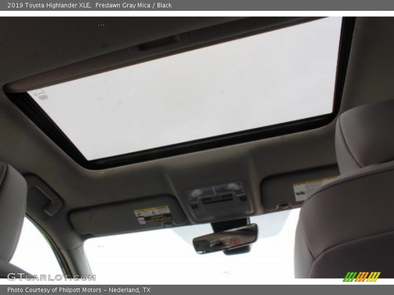 Predawn Gray Mica / Black 2019 Toyota Highlander XLE