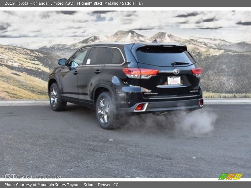 Midnight Black Metallic / Saddle Tan 2019 Toyota Highlander Limited AWD