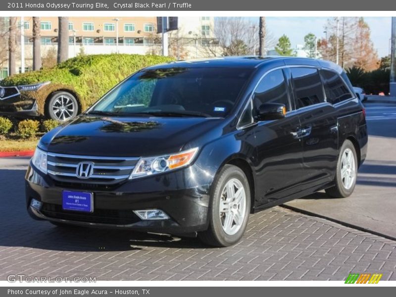 Crystal Black Pearl / Truffle 2011 Honda Odyssey Touring Elite