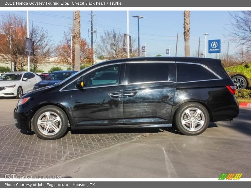 Crystal Black Pearl / Truffle 2011 Honda Odyssey Touring Elite