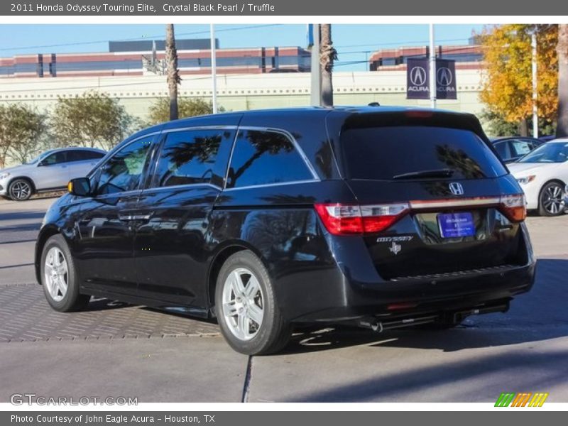 Crystal Black Pearl / Truffle 2011 Honda Odyssey Touring Elite