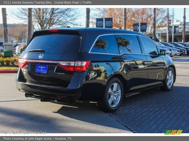 Crystal Black Pearl / Truffle 2011 Honda Odyssey Touring Elite