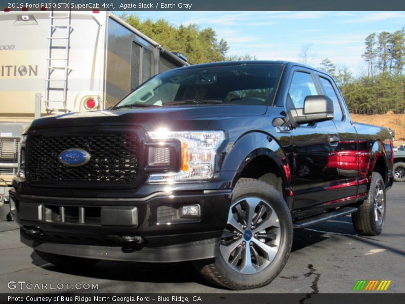Agate Black / Earth Gray 2019 Ford F150 STX SuperCab 4x4