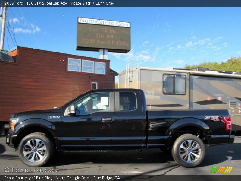 Agate Black / Earth Gray 2019 Ford F150 STX SuperCab 4x4