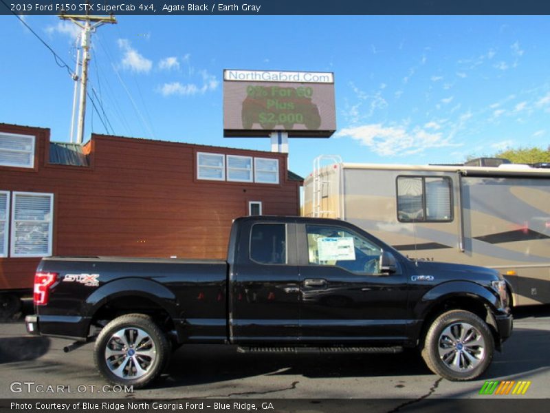 Agate Black / Earth Gray 2019 Ford F150 STX SuperCab 4x4