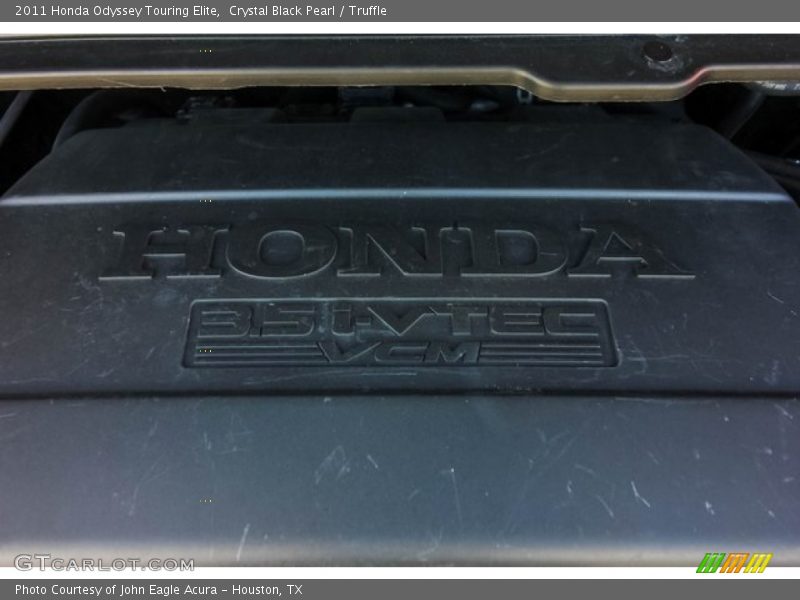 Crystal Black Pearl / Truffle 2011 Honda Odyssey Touring Elite