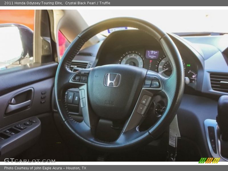Crystal Black Pearl / Truffle 2011 Honda Odyssey Touring Elite