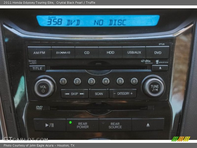 Crystal Black Pearl / Truffle 2011 Honda Odyssey Touring Elite