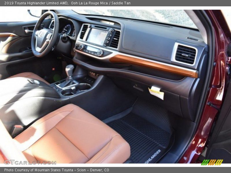 Ooh La La Rouge Mica / Saddle Tan 2019 Toyota Highlander Limited AWD