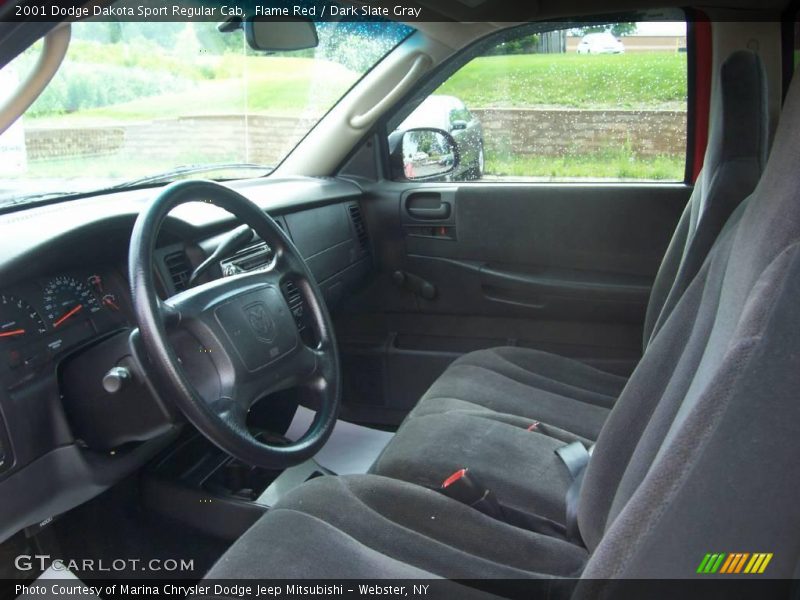 Flame Red / Dark Slate Gray 2001 Dodge Dakota Sport Regular Cab