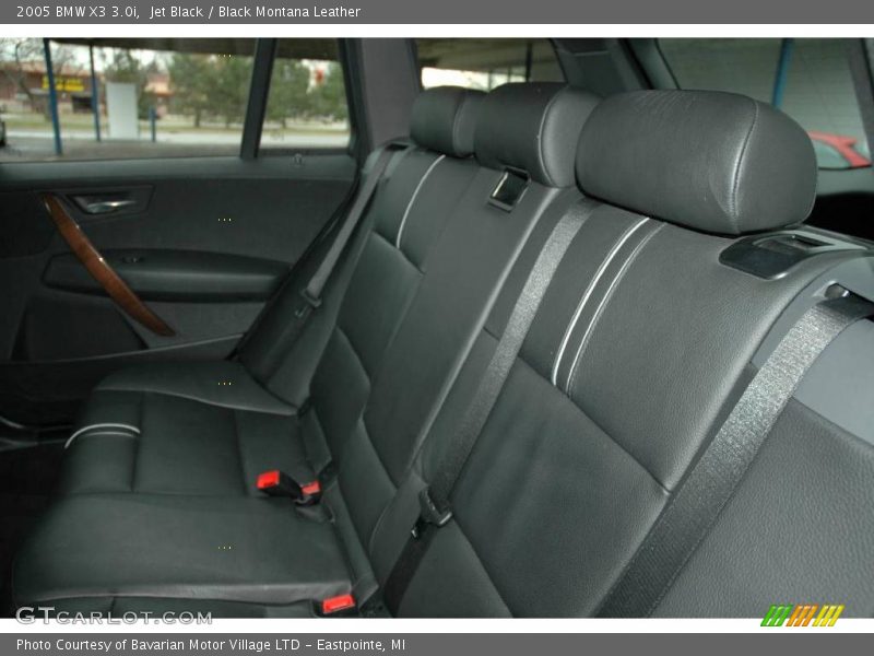Jet Black / Black Montana Leather 2005 BMW X3 3.0i
