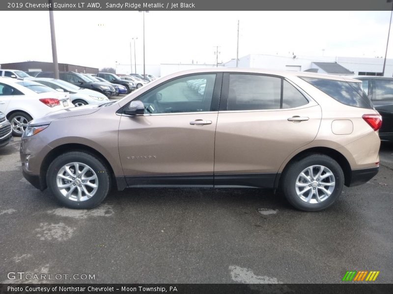Sandy Ridge Metallic / Jet Black 2019 Chevrolet Equinox LT AWD