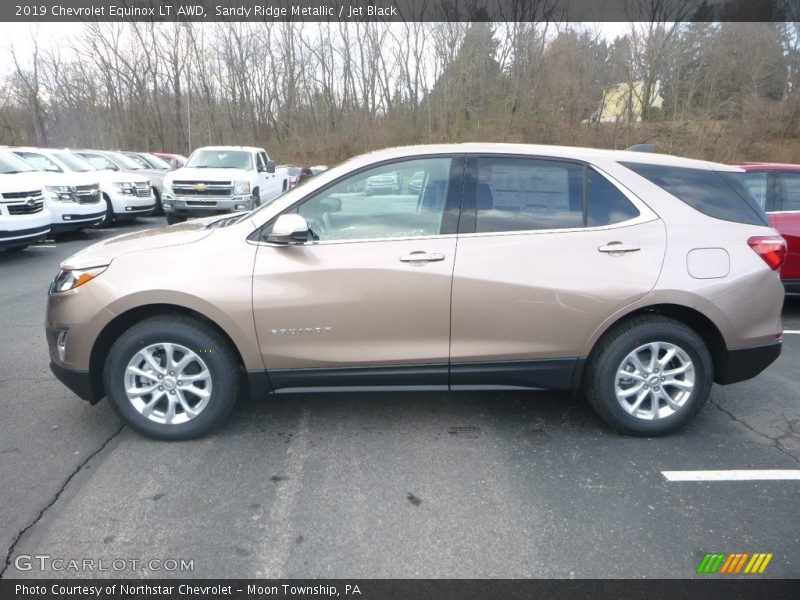 Sandy Ridge Metallic / Jet Black 2019 Chevrolet Equinox LT AWD