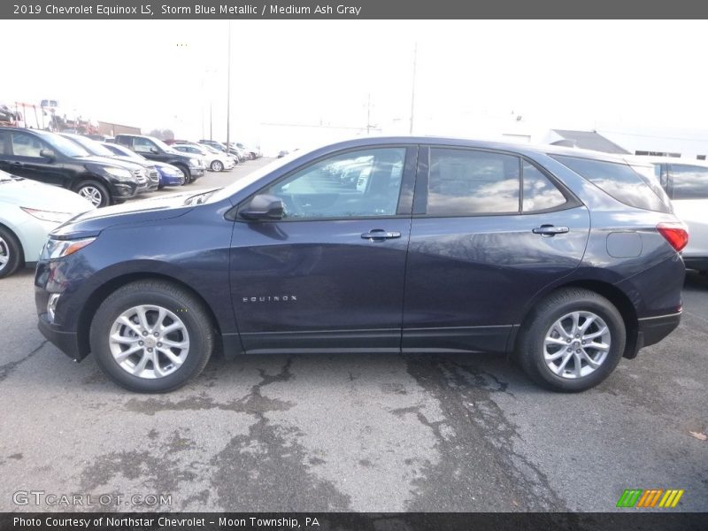 Storm Blue Metallic / Medium Ash Gray 2019 Chevrolet Equinox LS