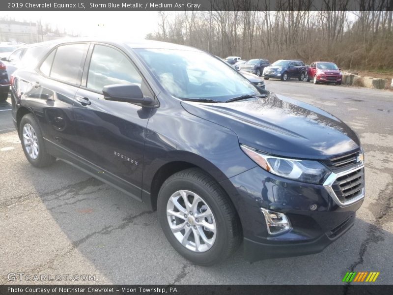 Storm Blue Metallic / Medium Ash Gray 2019 Chevrolet Equinox LS