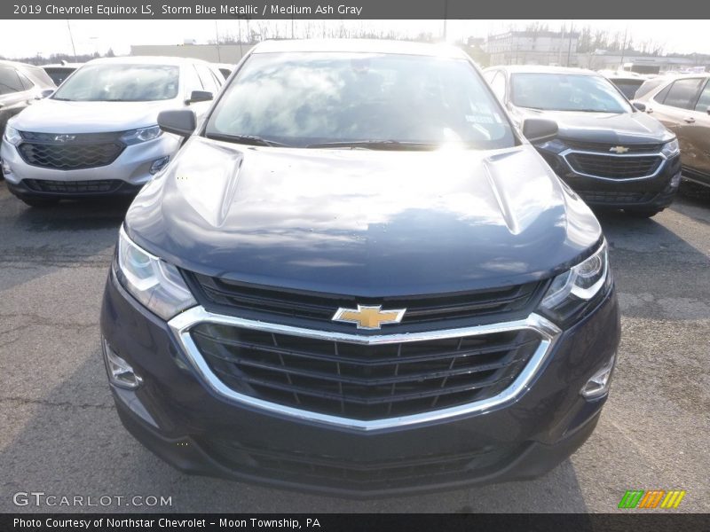Storm Blue Metallic / Medium Ash Gray 2019 Chevrolet Equinox LS