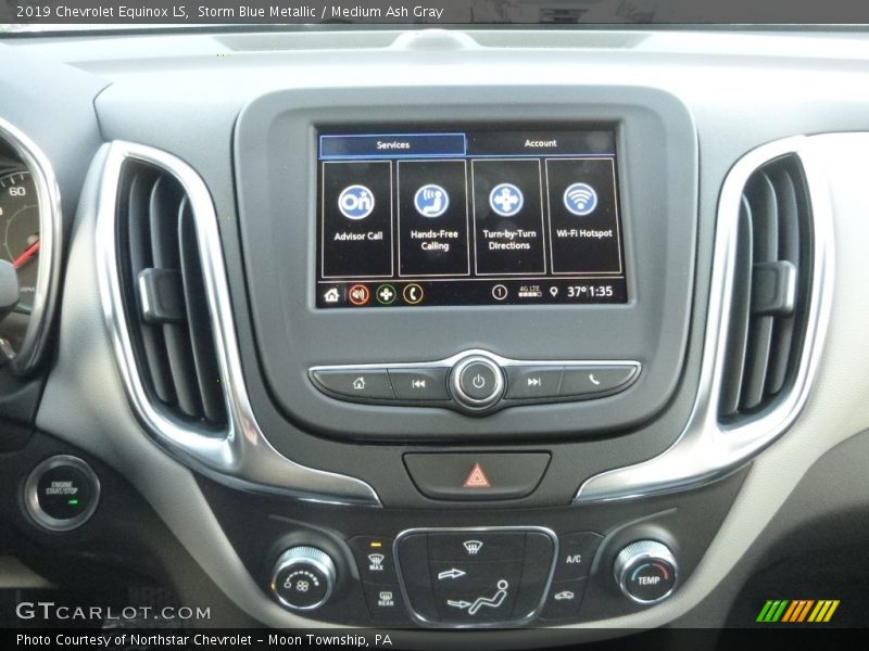 Storm Blue Metallic / Medium Ash Gray 2019 Chevrolet Equinox LS