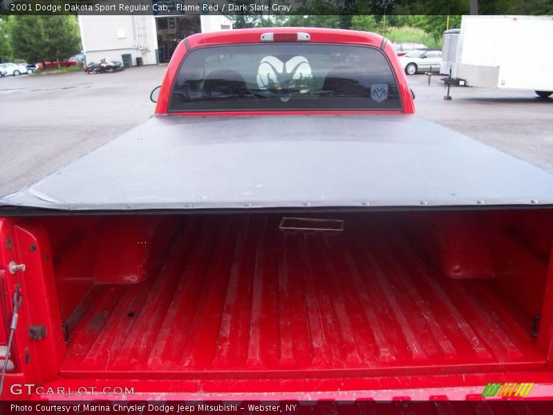 Flame Red / Dark Slate Gray 2001 Dodge Dakota Sport Regular Cab