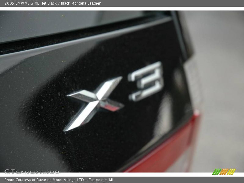 Jet Black / Black Montana Leather 2005 BMW X3 3.0i