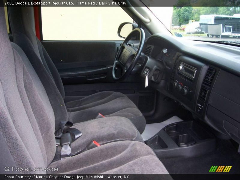 Flame Red / Dark Slate Gray 2001 Dodge Dakota Sport Regular Cab