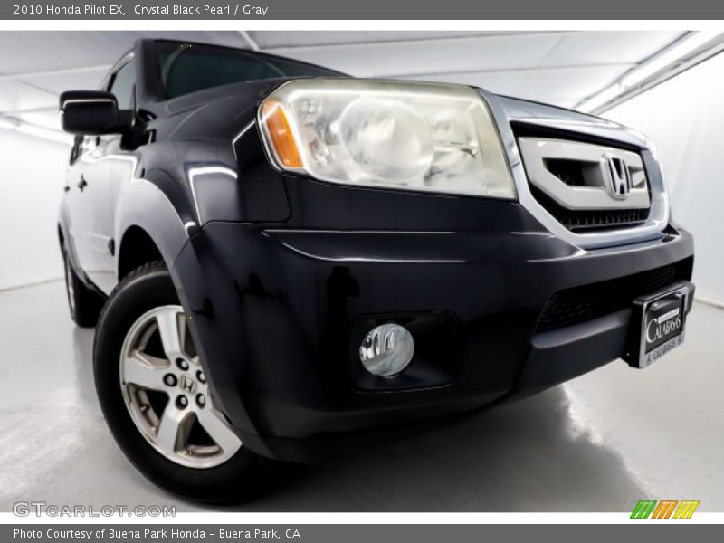 Crystal Black Pearl / Gray 2010 Honda Pilot EX