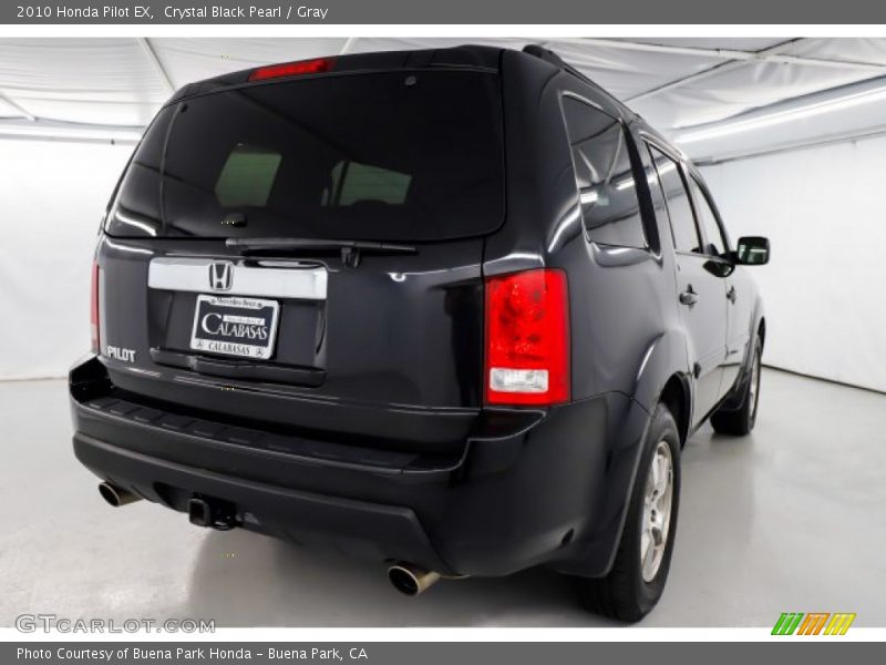 Crystal Black Pearl / Gray 2010 Honda Pilot EX