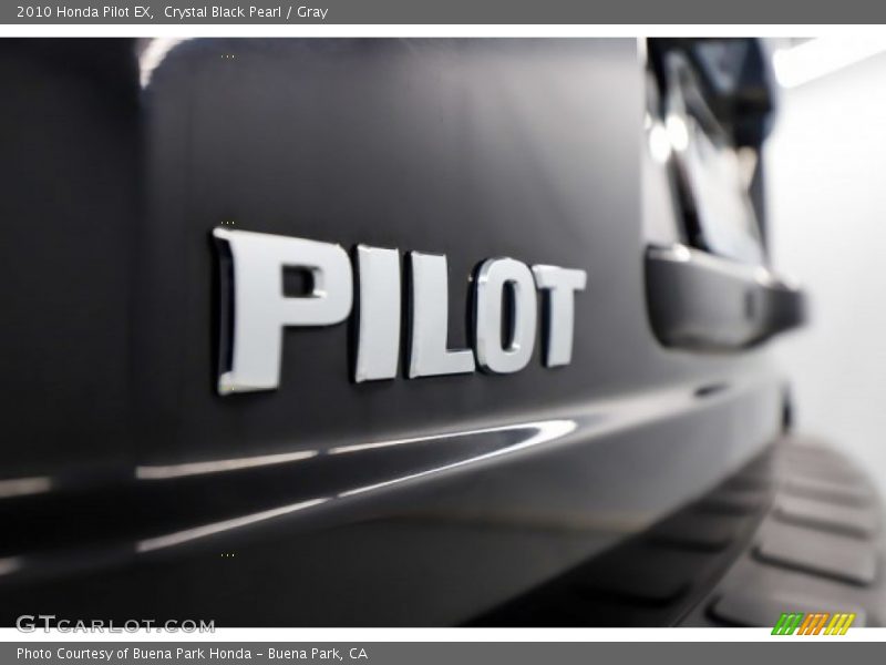 Crystal Black Pearl / Gray 2010 Honda Pilot EX