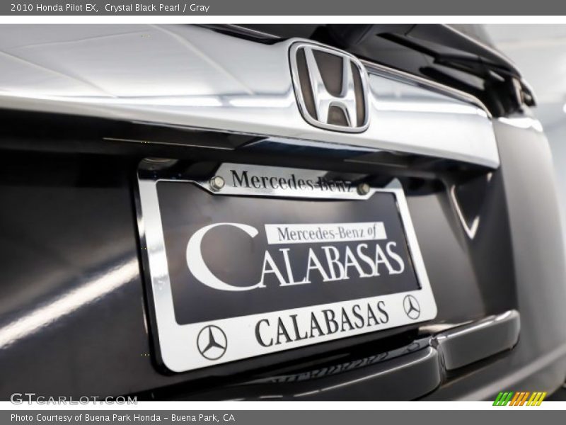 Crystal Black Pearl / Gray 2010 Honda Pilot EX