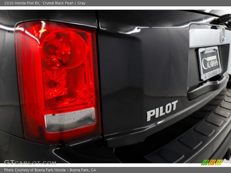 Crystal Black Pearl / Gray 2010 Honda Pilot EX