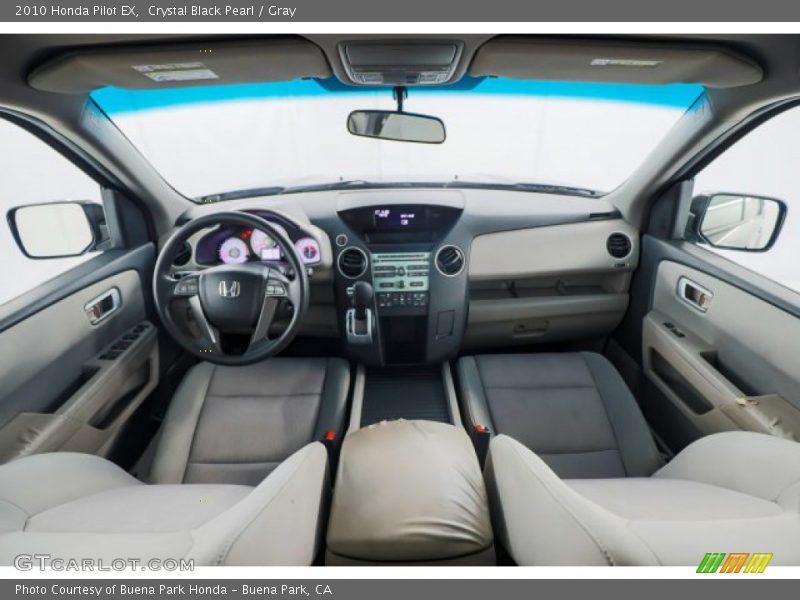 Crystal Black Pearl / Gray 2010 Honda Pilot EX