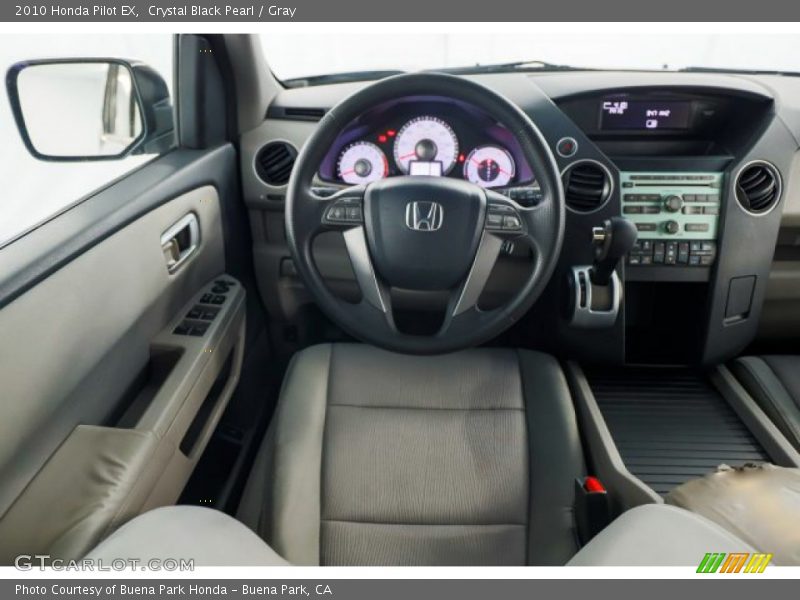 Crystal Black Pearl / Gray 2010 Honda Pilot EX