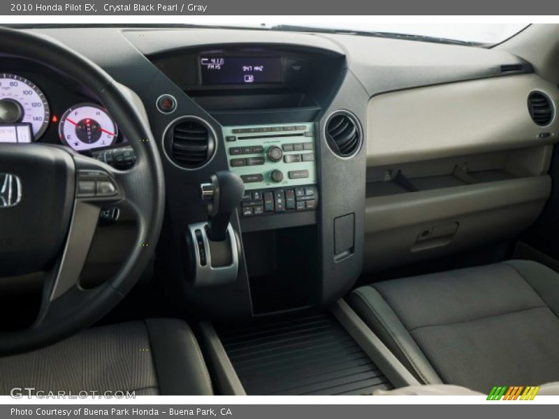 Crystal Black Pearl / Gray 2010 Honda Pilot EX