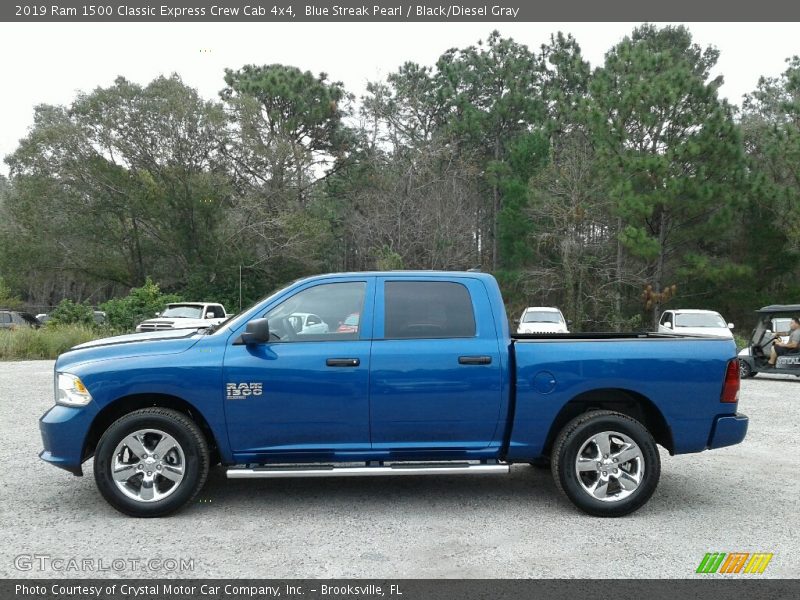  2019 1500 Classic Express Crew Cab 4x4 Blue Streak Pearl