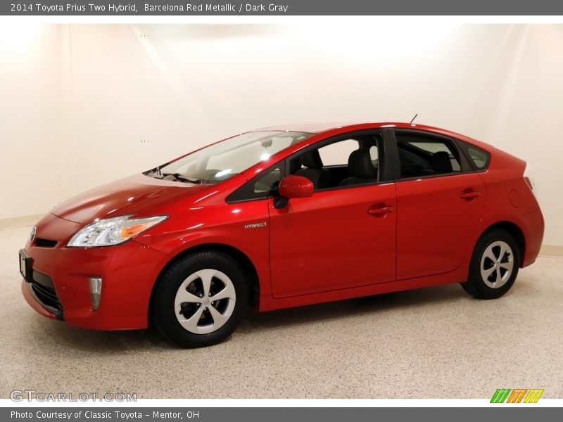 Barcelona Red Metallic / Dark Gray 2014 Toyota Prius Two Hybrid