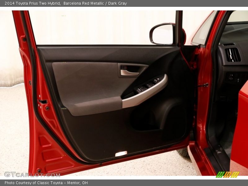 Barcelona Red Metallic / Dark Gray 2014 Toyota Prius Two Hybrid