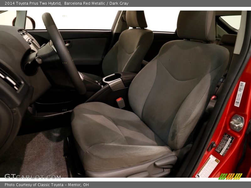 Barcelona Red Metallic / Dark Gray 2014 Toyota Prius Two Hybrid