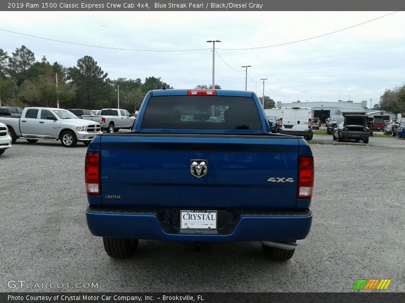 Blue Streak Pearl / Black/Diesel Gray 2019 Ram 1500 Classic Express Crew Cab 4x4