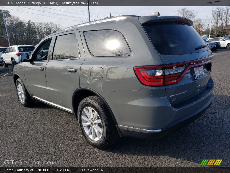 Destroyer Gray / Black 2019 Dodge Durango SXT AWD