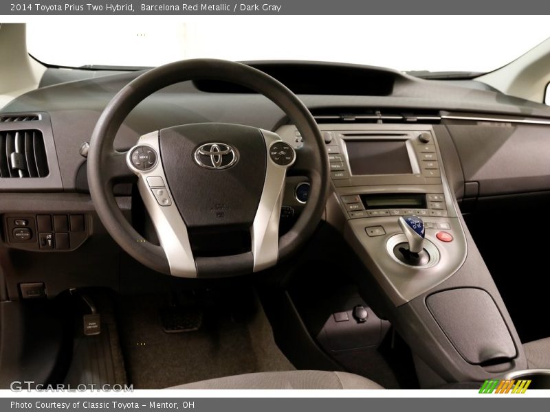 Barcelona Red Metallic / Dark Gray 2014 Toyota Prius Two Hybrid