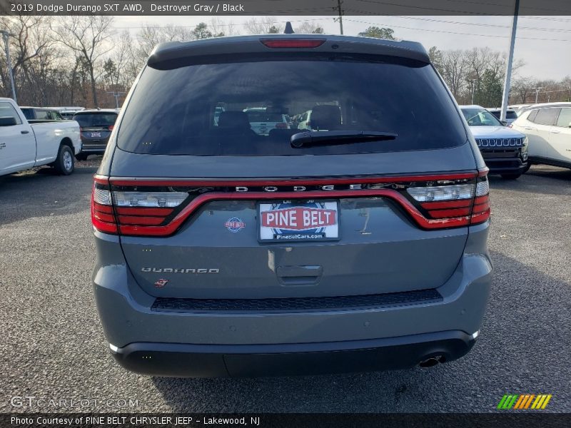Destroyer Gray / Black 2019 Dodge Durango SXT AWD