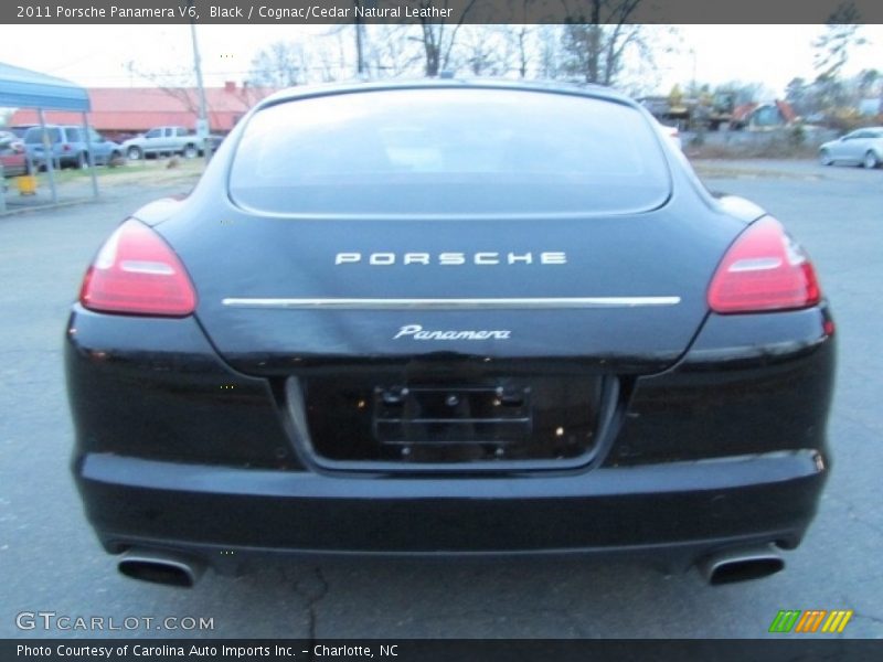 Black / Cognac/Cedar Natural Leather 2011 Porsche Panamera V6