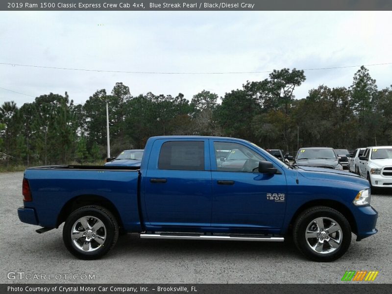 Blue Streak Pearl / Black/Diesel Gray 2019 Ram 1500 Classic Express Crew Cab 4x4