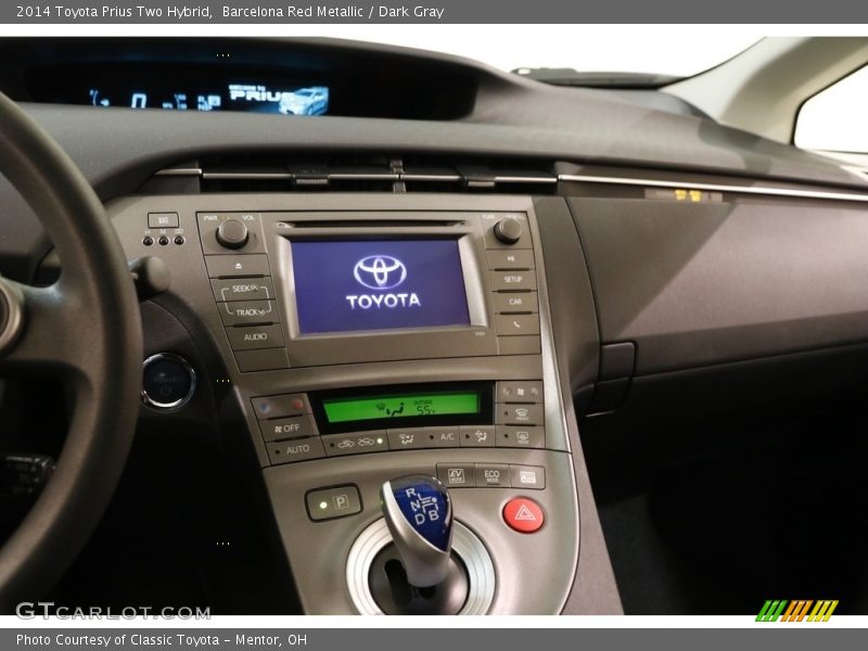 Barcelona Red Metallic / Dark Gray 2014 Toyota Prius Two Hybrid