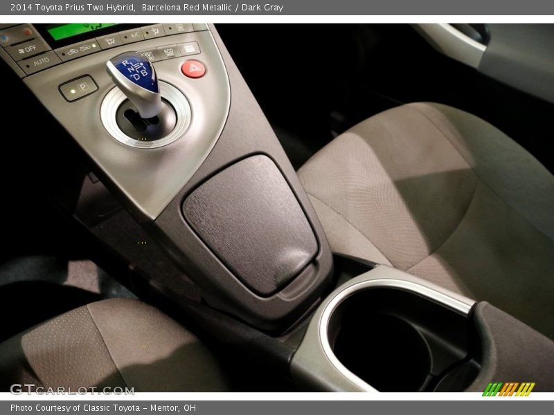 Barcelona Red Metallic / Dark Gray 2014 Toyota Prius Two Hybrid