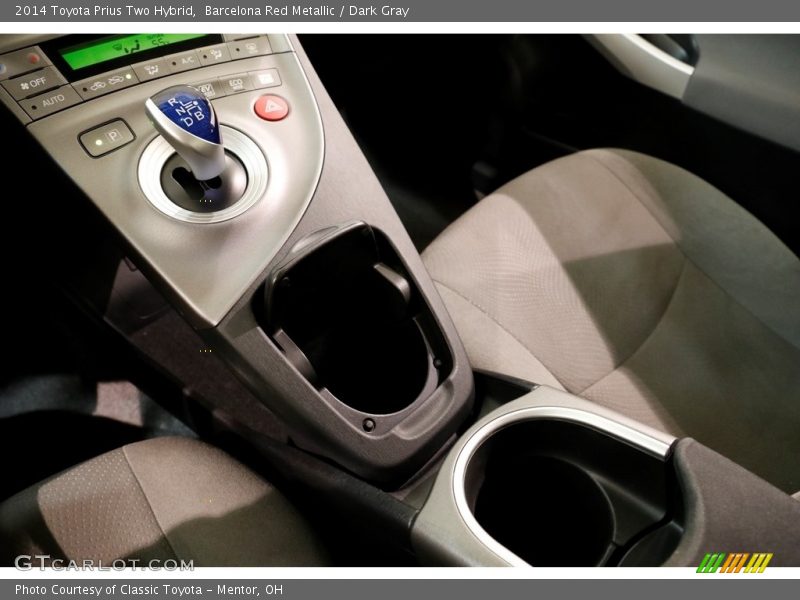Barcelona Red Metallic / Dark Gray 2014 Toyota Prius Two Hybrid