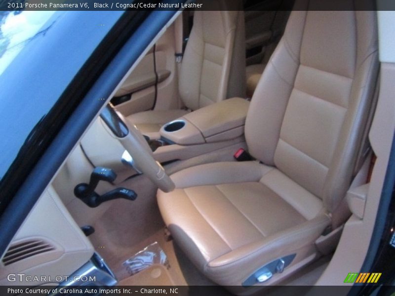 Black / Cognac/Cedar Natural Leather 2011 Porsche Panamera V6
