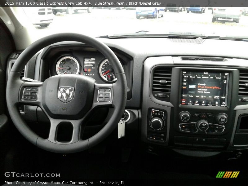 Blue Streak Pearl / Black/Diesel Gray 2019 Ram 1500 Classic Express Crew Cab 4x4
