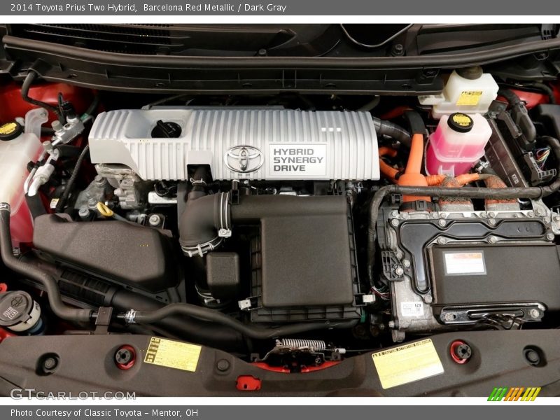 Barcelona Red Metallic / Dark Gray 2014 Toyota Prius Two Hybrid