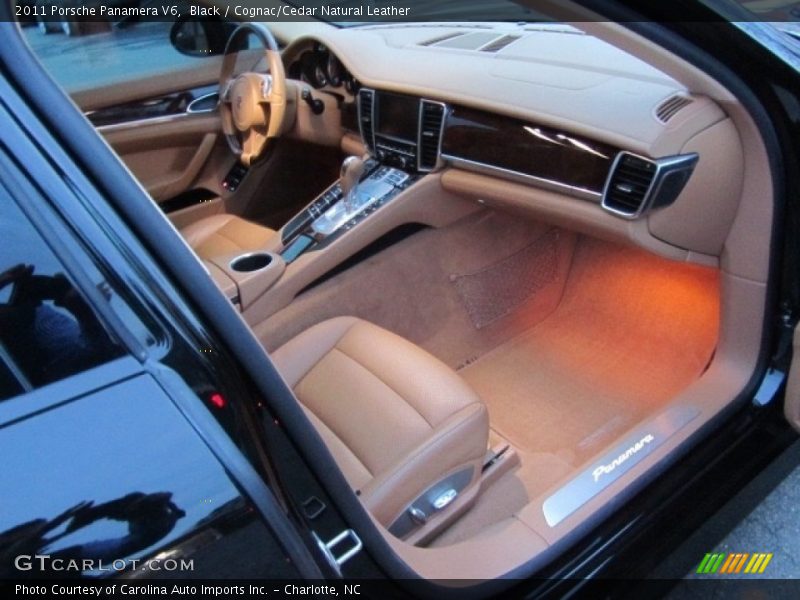 Black / Cognac/Cedar Natural Leather 2011 Porsche Panamera V6